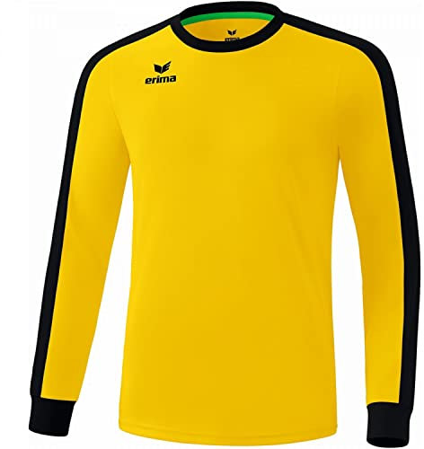 Erima Unisex Children's Retro Star Jersey, Long-Sleeved, Yellow/Black, 164 EU
