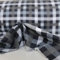 TOLKO Flanell Baumwollstoffe | karierter Winter Stoff Schottenkaro | Bekleidung Holzfällerhemd Schlafanzug Vorhang | Weich warm angerauht 150cm breit | Stoffe zum Nähen Meterware (Schwarz Weiß)
