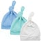 Durio Babymütze Neugeborene Jungen Mütze Baby Mädchen Beanie für 0-6 Monate Unisex Erstlingsmütze 3er Set Weiß Blau u. Grün 3-6 Monate