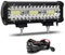 Willpower 9 Zoll 23CM 180W Led Arbeitsscheinwerfer Bar Led Scheinwerfer 12V 24V Wasserdicht Flutlicht Spot Combo Led Bar für Offroad Auto Traktor Zusatzscheinwerfer Rückfahrscheinwerfer mit Kabelbaum