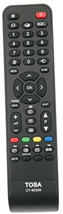 AULCMEET CT-90300 Mando a Distancia de Repuesto Compatible con Toshiba REGZA 4K OLED TV 19AV506DG 26AV505 42AV554D 42AV555DG 46XV625D 26AV505D 32AV504DG 32AV505D 37AV505D