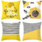 AKIS Home samt Kissenbezug 45x45cm 4er-Set Gelb Farbe Serie Kissenbezüge Sonnenblumen Dekokissen für Wohnzimmer Schlafzimmer Wohndeko Kissenhülle (Gelb-Sonnenblumen)…