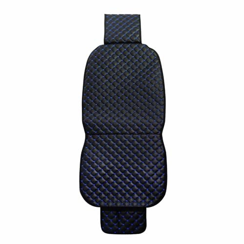 OMAC Schonbezug Sitzauflage Autositzschutz kompatibel mit VW Multivan T7 PU-Leder Schwarz Blau