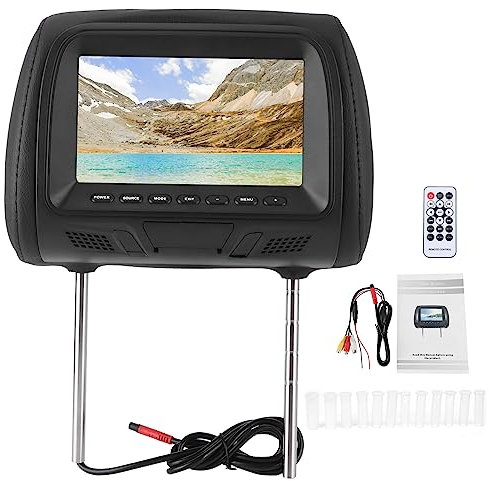 2 Teiliger Kopfstützenmonitor, 7 Zoll Kopfstützen DVD Player, Tragbarer DVD Player, Auto Kopfstützen Videoplayer, Multifunktionales Englisches Menü Zum Anschluss an Das Navigationsgerät MP5
