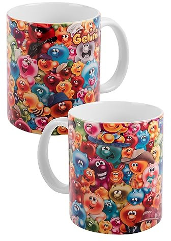 Gelini Tasse - Allover - Kaffeetasse Becher Kaffeebecher aus Keramik 320 ml