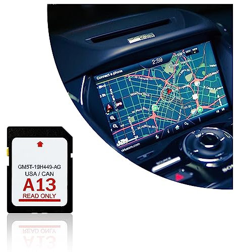 A13 Car Navigation SD Card,Compatible with Ford Navigation SD Card with USA&Canada Maps,GM5T-19H449-AG Auto Accessories GPS Navigator for Car Compatible with Ford Lincoln (A13)