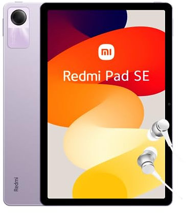 Xiaomi Redmi Pad SE Android Tablet, 11 FHD+Display, WiFi, 8000mAh Akku, MIUI 14, 4+128G(1TB TF), Vier Stereo-Lautsprecher mit Dolby Atmos, Lavender Purple (DE Version+2 Jahre Garantie)