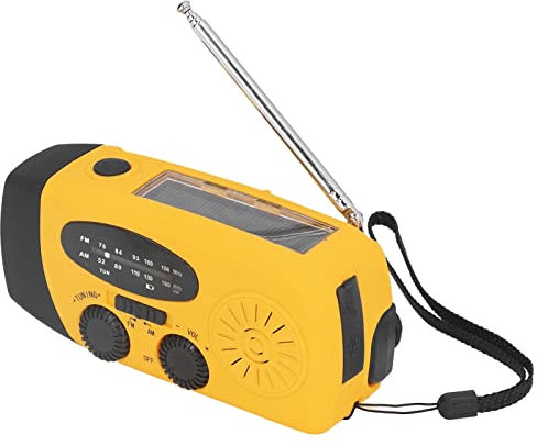 TOPINCN Radiolaterne, Multifunktionales Tragbares Solarradio für Camping (japanischer Stil)