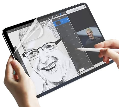 Foebxxs Paperfeel Pellicola Protettiva per iPad mini (2021), Pellicola di Carta PET Opaca Proteggi-schermo opaco per disegnare, scrivere e prendere appunti, antiriflesso, anti-impronta