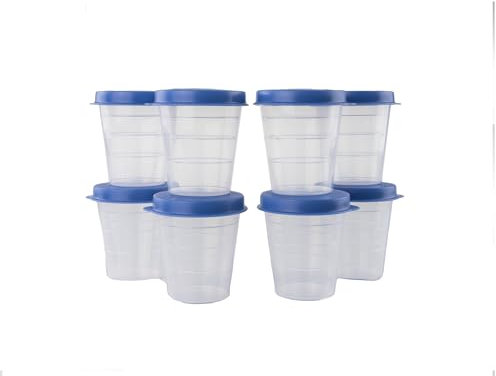 Tupperware Wichtel - Contenedor (8 unidades, incluye pelador de naranjas), color rojo