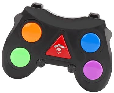 Harilla Handheld-elektronisches Spielzeug, Klassische Brettspiele, leicht, leuchtendes Memory-Spiel, Farbmerken für Mädchen, Jungen, Geburtstag, Schwarz