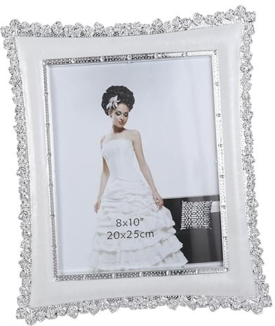 IMIKEYA bilderrahmen geschenke für den jahrestag Familienfotos muttertagsgeschenk whitn geschenke muttertag craft rechteckig Rahmen mit Rosendekor kreativer Fotorahmen Silber- schmücken