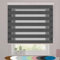 Thermorollo Klemmfix 80 x 270 cm Blickdicht Sichtschutz Sonnenschutz Seitenzugrollo Sonnenschutzrollo Einfache Montage, Pflegeleich für Fenster & Türen, Dunkelgrau