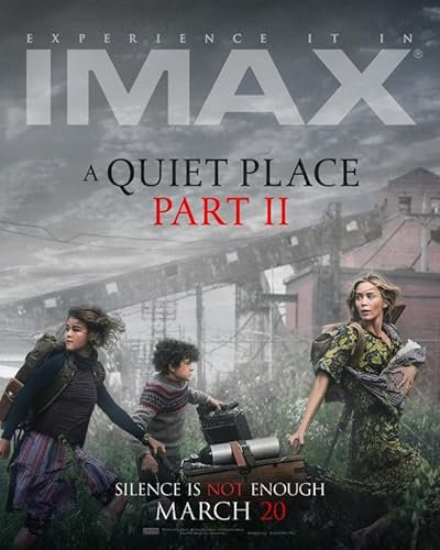 Poster A Quiet Place Part II, A4, Wandkunst, Heimdekoration, Filmposter, Leinwand, Film, Kino, Retro, Vintage, Kult, klassisch, Nostargic, Saga, moderner Nachdruck, wir drucken jedes Poster für Sie,