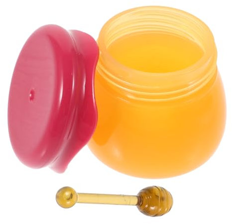 Empty Lip Mask Bottles Travel Jars for Cream Lip Balm Honey Pot Lip Gloss Container Plastic Cream Pot Refillable Cosmetic Container Sample Trial Case Red Pp Cream Bottle with Cover/167