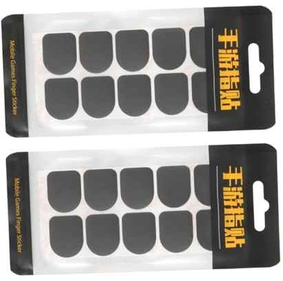 WOONEKY Einweg Fingersticker aus Kohlefaser für Mobile Gaming, 2 Beutel | Antischweiß, Atmungsaktiv und Bequem, Glatte Bedienung, Tragbar, Passend für Mobile Spiele und Gamer