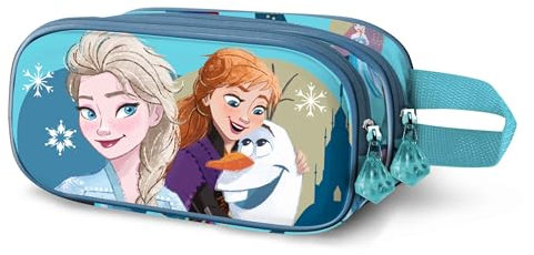 Disney Die Eiskönigin 2 (Frozen 2) Lovely-3D Doppelfedermäppchen, Türkis, 22 x 9,5 cm
