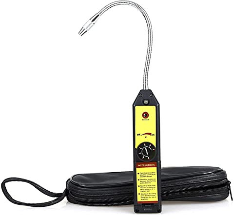 HHOZsafety Collecteurs d'échappement de Pompe à Vide AC Détecteur de Fuite de gaz fréon CFC Hfc Détecteur de Fuite de gaz réfrigérant halogène Climatisation R22a R134a Ana