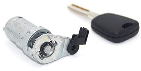 XÉBRAD Barillet DE Serrure DE Porte Gauche avec Une CLÉ avec RAINURE, for Peugeot, 307 Cylindre de Serrure de Porte de Voiture