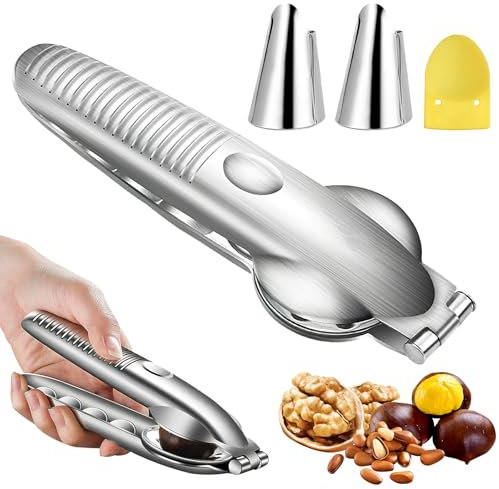 Pinza per Castagne, Apriscatole, Pinza per Castagne, Taglia Castagne, Taglia Castagne, Utensili da Cucina, Pinza per Apriscatole in Metallo, Apriscatole per Noci, Frutta Secca, Castagne