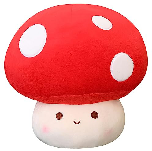 Cabilock Dekoratives Pilzkissen 30 cm Weiches Umarmungskissen Für Schlafzimmer Jungen- Und Mädchenzimmer