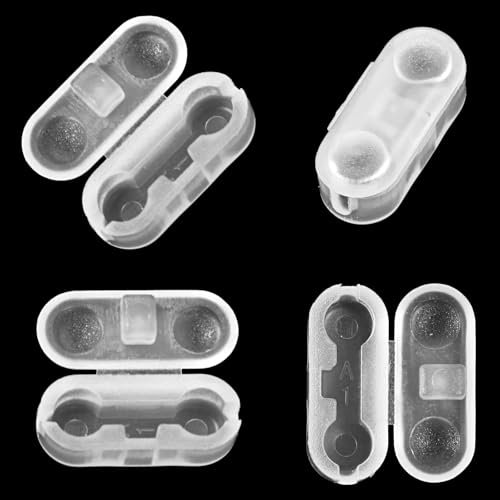 Ptwola 50 Pcs Roller Blind Cord Connector Clips Plastic Beaded Roller Shade Chain Connectors Replacement Household Vertical Roman Blind Ball Chain Cord Connector Clips for Window Vertical Blinds