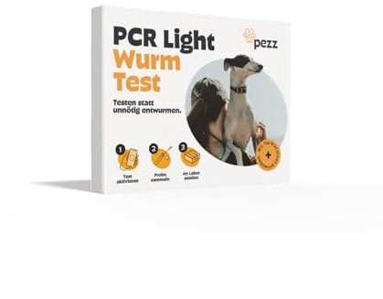 Pezz PCR light Wurmtest Hund | Kompakte Analyse der häufigsten Würmer & Parasiten | Giardien, Spulwürmer, Peitschenwürmer, Hakenwürmer | Labor-Befund inkl. CT-Wert | gratis Labor-Versand