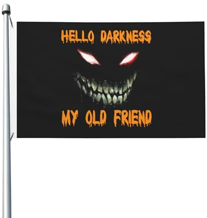 Disturbeds-Heavy Metal Band-Flagge, Direktdruck auf Kleidung, strapazierfähiges Polyester, auffällige Grafik, doppelseitiges Banner, 90 x 152 cm