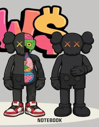 Graffiti Family KAWS Brotherhood Street Pop Inspired College Ruled Notebook: Street Art Style Notebook For Teens ( 8.5 x 11 inches) Blank Lined Notebook Journal- 120 Pages