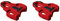 CALES POUR PÉDALES LOOK KEO - ANTIDÉRAPANT - ROUGE 9° - La paire, Rouge 9°