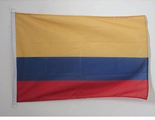 AZ FLAG Bandera de Colombia 150x90cm Uso Exterior - Bandera Colombiana 90 x 150 cm Anillos