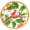 Les Jardins de la Comtesse - Kleiner Dessertteller aus reinem Melamin - 22 cm - Affen aus Bali - Korallenrot/Grün - Tafelservice - Kollektion MelARTmine - Unzerbrechliches Geschirr