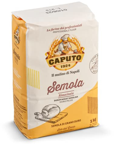 Caputo semola di Grano Duro rimacinata durum Wheat Semolina 1 KG