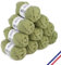 Bergère de France - BARISIENNE 7, Wolle set zum stricken und häkeln (10 x 50 g) - 100% Acryl - 6,5 mm - Weicher dicker runder Faden - Grün (ALGUE)