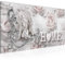 Runa Art Wandbild Home Holz 1 Teilig 100 x 40 cm Modern Bild auf Vlies Leinwand Engel Wohnzimmer Grau Rosa 026112b