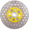 HIGHDRIL Disco Diamantato Gres Porcellanato - 100mm x M14 Brasatura Sotto Vuoto Disco da Taglio e Rettifica per Marmo Granito Ceramica Piastrelle Calcestruzzo