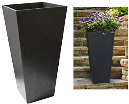 Recyled Rubber Planter Flower Pot Made With Recycled Rubber Weather Resistant Planter Indoor And Outdoor Planter 3 33cm/50cm/70cm HTUK® (70cm Planter)