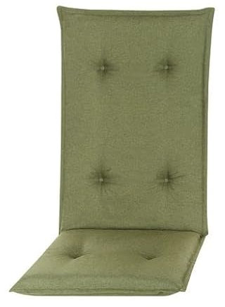 Pillows24 - Hochlehner Auflagen 4er Set - 120x50cm – 8cm Dick - Premium-Material 200gsm, UV- & Wasserabweisend | Gesteppte Sitzauflagen Hochlehner | Gartenstuhlauflagen für Gartenmöbel | Dunkelgrün