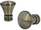 Sento Metall Zubehör für Ø 19 mm Gardinenstangen in Messing Antik Ø 19mm 2x Endstücke Pryma