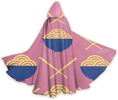 Ustensiles de cuisine chinois créatifs - Cape à capuche pour homme - 140 cm - Pour Noël, Halloween, cosplay
