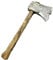 Stylex Realistic Foam Weapons Halloween Cosplay Fancy Dress Props Accessories (Wooden Axe), Silver, Brown, Grey (Grau Grau), Real Red (t_546)