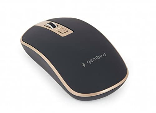Gembird RATÃ N Ã PTICO INALÁMBRICO 800-1600 DPI, 4 BOTONES, Y GOLD MUSW-4B-06-BG