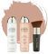Jerome Alexander MagicMinerals AirBrush Foundation Make up Set - 3 Stück - Foundation + Fixier Spray + gratis Pinsel – Integriertes Make-up mit Hautpflege feuchtigkeitsspendend (Light/Medium)