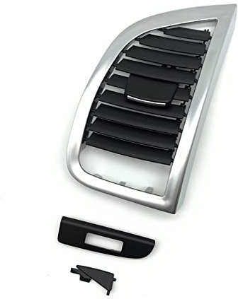 Lüftungsgitter vorne links rechts A/C für Audi Q7 2006–2015, schwarz + silber