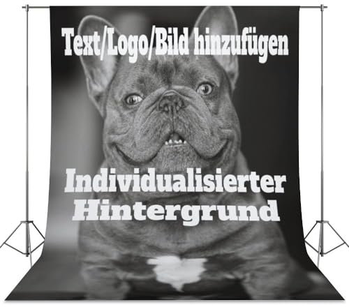 Individuell gestaltete Hintergründe Personalisiertes Fotostudio Hintergründe entwerfen Sie Ihre eigene Fotografie Stoff mit Logo, Bild und Text 142 cm × 200 cm