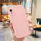 UEEBAI Handyhülle für iPhone XR, Niedliche Lockige Wellen Rahmenform Silikon Handyhülle Ultra Dünne Stoßfeste Schutzhülle Slim Fit Weiche TPU Bumper Cover für Frauen Mädchen, Rosa