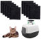 CHENNAN 9 Stück Katzentoilette Aktivkohlefilter Aktiviert Kohlenstof Katzenstreukästen Geruchsfilter Katzentoilette Filtration von Gerüchen Saubere Luft für viele Arten Katzenklo und Pfannen (1#)