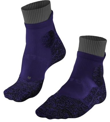 FALKE Damen RU Trail Laufsocken schnelltrocknendes atmungsaktives Funktionsmaterial leichte Polsterung antiblasen mit Kompression stabilisierend reduziert Umknicken vegan 1 Paar