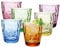 Plastic Tumblers, 10-Ounce Transparent Plastic Cups Reusable, Acrylic Drinking Glasses Set of 6, Plastic Party Cups, Stackable Mugs Cocktail Glasses, Iced Coffee Cup Set, Tea Cups, Dishwasher Safe