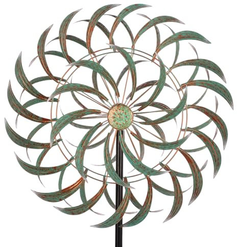 VEWOGARDEN 215,9 cm großes Metall-Windspiel für den Außenbereich, Skulptur, Hofkunst, kinetische Windspiele für Hof und Garten, Terrasse, Rasen-Dekor (50,8 x 215,9 cm)